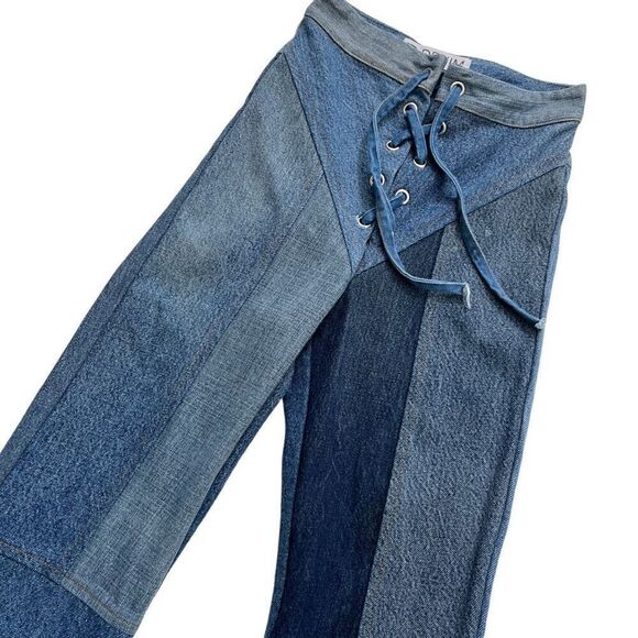 EB Denim Lace Up‎ in Medium Wash - Picture 8 of 16